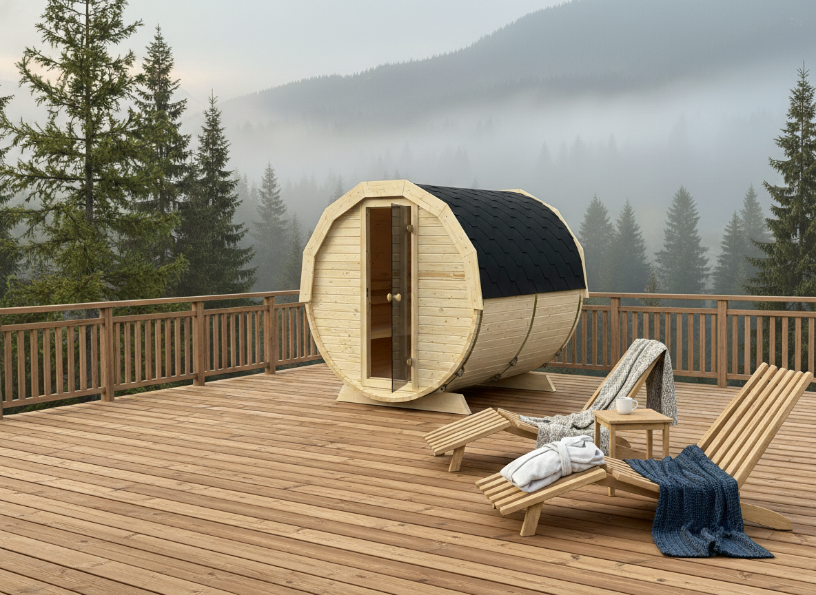 sauna do samodzielnego montażu na tarasie