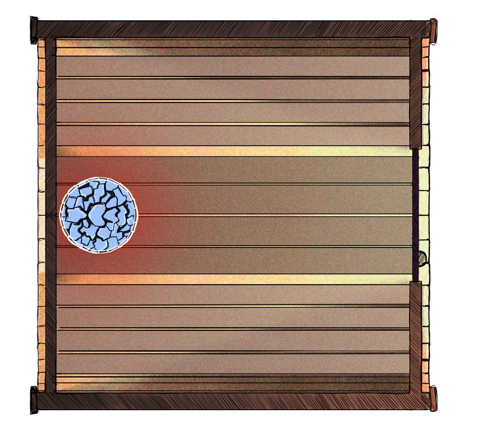 sauna ogrodowa rzut